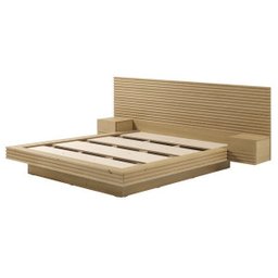 Cama Casal/Queen com Cabeceira e Mesa de Apoio Samambaia Cabecasa Madeiramadeira - 10