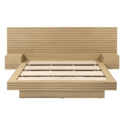 Cama Casal/Queen com Cabeceira e Mesa de Apoio Samambaia Cabecasa Madeiramadeira - 11