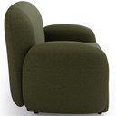 Ver imagem 2 de Poltrona Decorativa Orgânica Morelo com Puff para Sala Living M05 Linho Verde - Lyam Decor