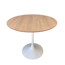 Ver imagem 1 de Mesa de Jantar Tulipa Saarinen Redonda 90cm Base Branca Tampo Jade Modelar Art Moveis