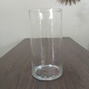 Ver imagem 6 de Vaso Decorativo de Vidro Transparente 40x20x20cm Enfeite Sala Mesa Estante