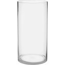Ver imagem 1 de Vaso Decorativo de Vidro Transparente 40x20x20cm Enfeite Sala Mesa Estante