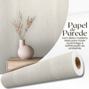 Ver imagem 2 de Papel de Parede Adesivo Vinílico Imitação Madeira Rústica Lavável para Quartos, Salas e Escritórios