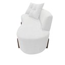 Ver imagem 5 de Namoradeira Sofá Feijão Luna 130cm Orgânica Couro