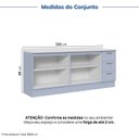 Ver imagem 6 de Cozinha Planejada 2 Peças 2 Balcões com Tampo Marselha CabeCasa MadeiraOriginals Azul/Sereno