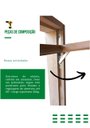 Ver imagem 2 de Kit Dois Pares Janela Maxim Ar - Braço 25cm - C/ Fecho - Alumínio Natural