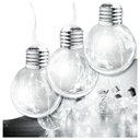 Ver imagem 1 de Varal Cordão Fio de Luzes 10 Lâmpadas 220v Led 4,6m Foco Incandescente Luz Branca Natal Enfeite