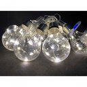 Ver imagem 2 de Varal Cordão Fio de Luzes 10 Lâmpadas 220v Led 4,6m Foco Incandescente Luz Branca Natal Enfeite