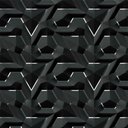 Ver imagem 3 de Papel de Parede Efeito Gesso 3D Labirinto Preto Fios Brancos Autocolante Lavável