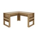 Ver imagem 3 de Mesa para Escritório Angular Amêndoa Tecnomobili Me4145