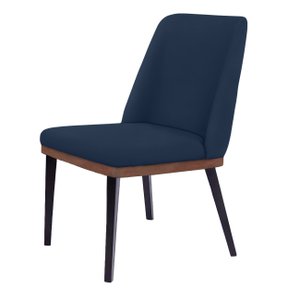 Cadeira de Jantar Londres Suede Azul Royal - Dominic Decor