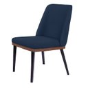 Ver imagem 1 de Cadeira de Jantar Londres Suede Azul Royal - Dominic Decor