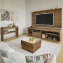 Ver imagem 1 de Conjunto Sala de Estar com Rack Treviso, Painel Slim, Mesa de Centro Parati e Aparador Creta