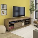 Ver imagem 4 de Conjunto Sala de Estar com Rack Treviso, Painel Slim, Mesa de Centro Parati e Aparador Creta