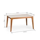 Ver imagem 2 de Mesa de Jantar 4 Lugares 138,5x93,4cm Club