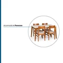 Ver mais imagens de Mesa de Jantar 4 Lugares 138,5x93,4cm Club
