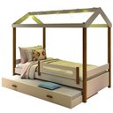 Ver imagem 1 de Cama Cabana Fio De Luz E Auxiliar Branco Mel Com Colchão