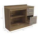 Ver imagem 3 de Armário de Cozinha Balcão 2 Portas e 3 Gavetas 120cm com Tampo M624 Botanic Kappesberg