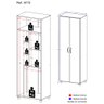 Armário Multiuso 62cm 02 portas 6172 Multimóveis - 4