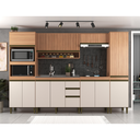 Ver imagem 4 de Cozinha Modulada 6 Peças Cecília C/ Aéreo Ripado