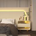 Ver imagem 7 de Cabeceira com Led e Mesa de Cabeceira 140/160/195 Innova Off White - Gelius