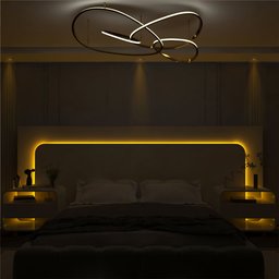 Cabeceira com Led e Mesa de Cabeceira 140/160/195 Innova Off White - Gelius - 4