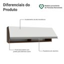 Ver imagem 3 de Armário Aéreo 100 Cm 1 Porta Basculante Rustic/branco Glamy Madesa
