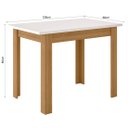 Ver imagem 2 de Mesa de Jantar Bellagio com 4 Cadeiras Poliman Cor Freijó