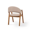 Ver imagem 2 de Conjunto Mesa de Jantar 1,60m com Tampo Off-white e 4 Cadeiras em Linho Bege – Linha Evo
