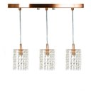 Ver imagem 2 de Lustre Pendente Clearcast Triplo Cristal Legitimo New Cobre