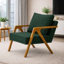 Ver imagem 4 de Conjunto 2 Poltronas Decorativa Mona Luxo Sala de Estar e Decoração:verde