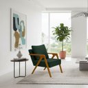 Ver mais imagens de Conjunto 2 Poltronas Decorativa Mona Luxo Sala de Estar e Decoração:verde