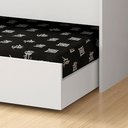 Ver imagem 6 de Cama Solteiro Bicama Cabeceira Bau 220x88 Bb28 Branco Dtall Branco
