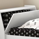 Ver imagem 5 de Cama Solteiro Bicama Cabeceira Bau 220x88 Bb28 Branco Dtall Branco