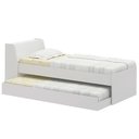 Ver imagem 2 de Cama Solteiro Bicama Cabeceira Bau 220x88 Bb28 Branco Dtall Branco