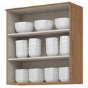 Ver imagem 3 de Armário Aéreo 2 Portas Ripado 80 Cm Ambiente Requinte Nature Areia Hp – Henn