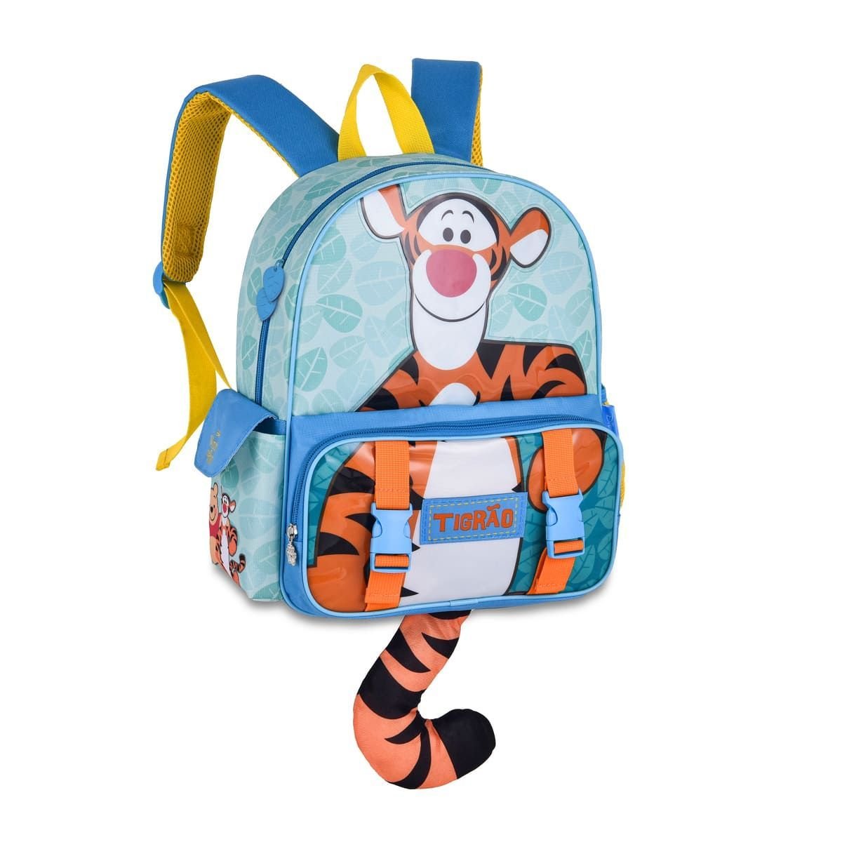 Mochila Costas Tigrão Bolsa Escolar Infantil Coleção Ursinho Pooh