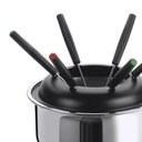 Ver imagem 5 de Aparelho de Fondue Lugano Panela Aço Inox 1,4 Litros para Carnes Óleo Kit Conjunto Serviço