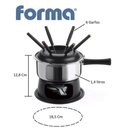 Ver imagem 4 de Aparelho de Fondue Lugano Panela Aço Inox 1,4 Litros para Carnes Óleo Kit Conjunto Serviço