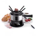 Ver imagem 1 de Aparelho de Fondue Lugano Panela Aço Inox 1,4 Litros para Carnes Óleo Kit Conjunto Serviço