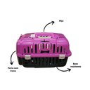 Ver imagem 3 de Caixa de Transporte Pet Joy Número 1 Rosa - Furacão Pet