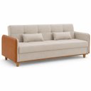 Ver imagem 2 de Sofa Cama com Bau 3 em 1 D26 205x92 Ipanema Bege Luxury