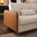 Ver imagem 6 de Sofa Cama com Bau 3 em 1 D26 205x92 Ipanema Bege Luxury