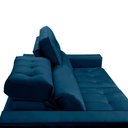 Ver mais imagens de Sofa Retratil Reclinavel 2 Lugares 2,80 Vitória Veludo Azul Marinho Lansofbr