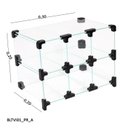 Ver imagem 5 de Baleiro Preto de Vidro - 0,30 X 0,20 X 0,20m