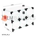 Ver imagem 3 de Baleiro Preto de Vidro - 0,30 X 0,20 X 0,20m