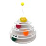 Brinquedos Para Gatos Interativo Torre Bolas e Ratinhos MPETSP Brinquedo Torre Gato e Ratinhos Branc - 2