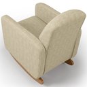 Ver imagem 6 de Poltrona de Amamentação com Balanço Orgânica Saori W01 Linho Bege - Lyam Decor