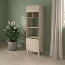 Ver imagem 7 de Torre Quente para Forno e Microondas MDF 70x237 cm Kali 166851 Bianco Toq Nicioli