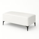 Ver imagem 1 de Banqueta Vegas Puff para Sala Quarto Closet Courino Branco